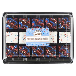Fresh from Meijer Patriotic Fudge Brownies, 15 Count