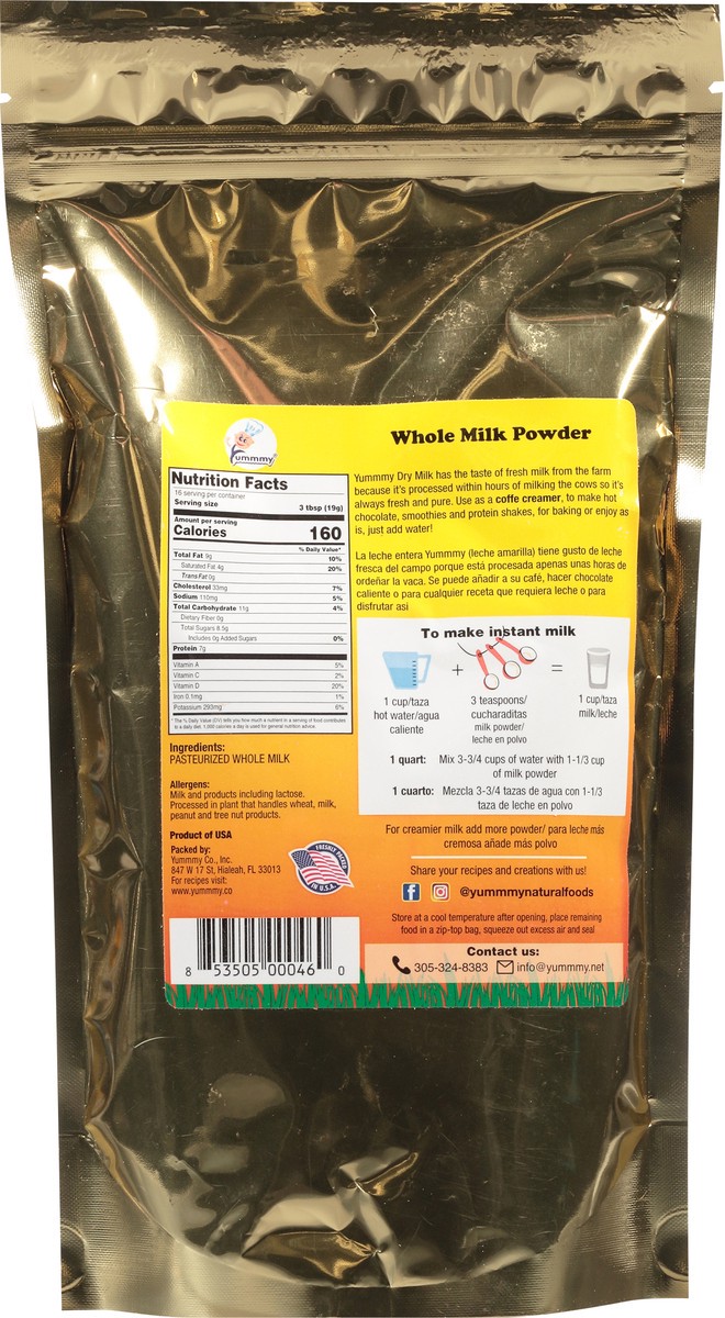 slide 7 of 9, Yummmy Whole Milk Powder 11 oz, 11 oz