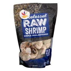 Giant Farm Raised Raw EZ-Peel Colossal Shrimp 13-15 ct per lb Frozen