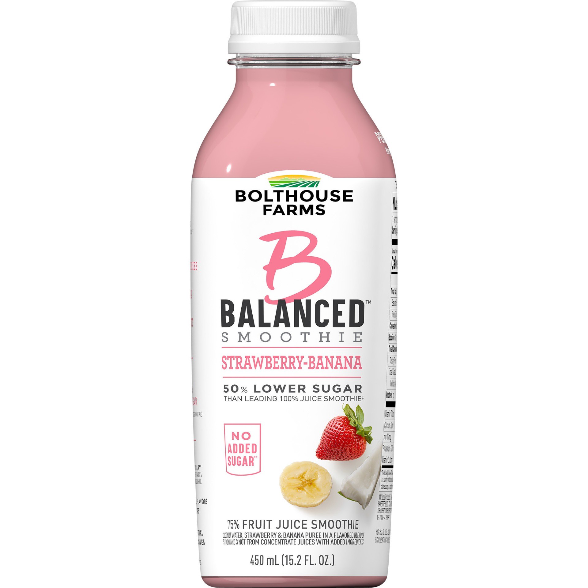 slide 1 of 7, Bolthouse Farms B Balanced Strawberry Banana Smoothie, 15.2 fl oz