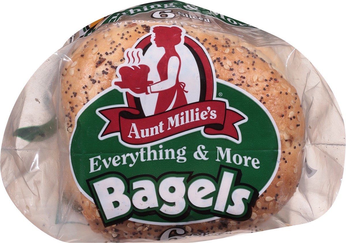 slide 5 of 9, Aunt Millie's Everything & More Sliced Soft Bagels 6 ea, 20 oz