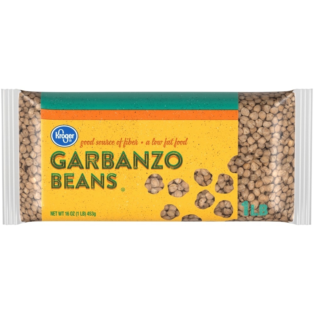 slide 1 of 1, Kroger Garbanzo Beans, 1 lb