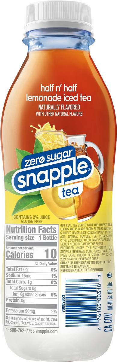 slide 4 of 11, Snapple Lemonade Tea Half & Half Diet Tea - 16 fl oz, 16 fl oz