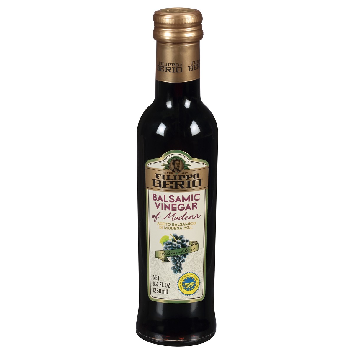 slide 1 of 9, Filippo Berio Balsamic Vinegar of Modena - 8.4 fl oz, 8.4 fl oz