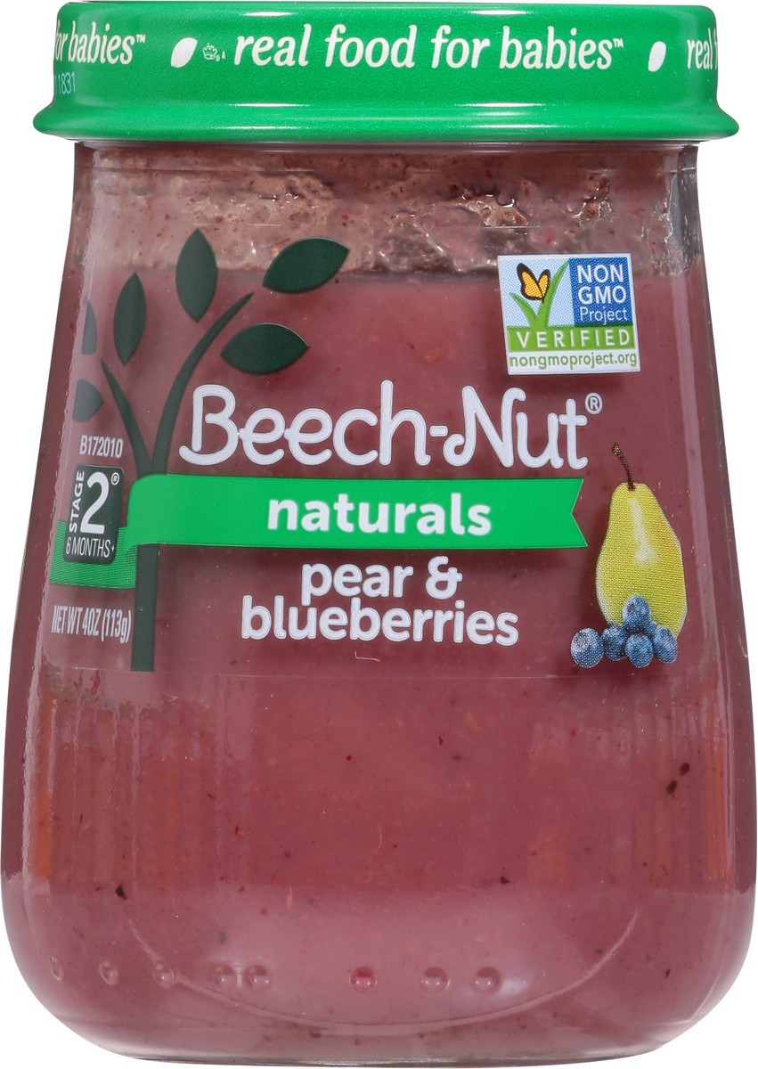 slide 9 of 13, Beech-Nut Naturals Stage 2 (6 Months+) Pear & Blueberries 4 oz, 4 oz