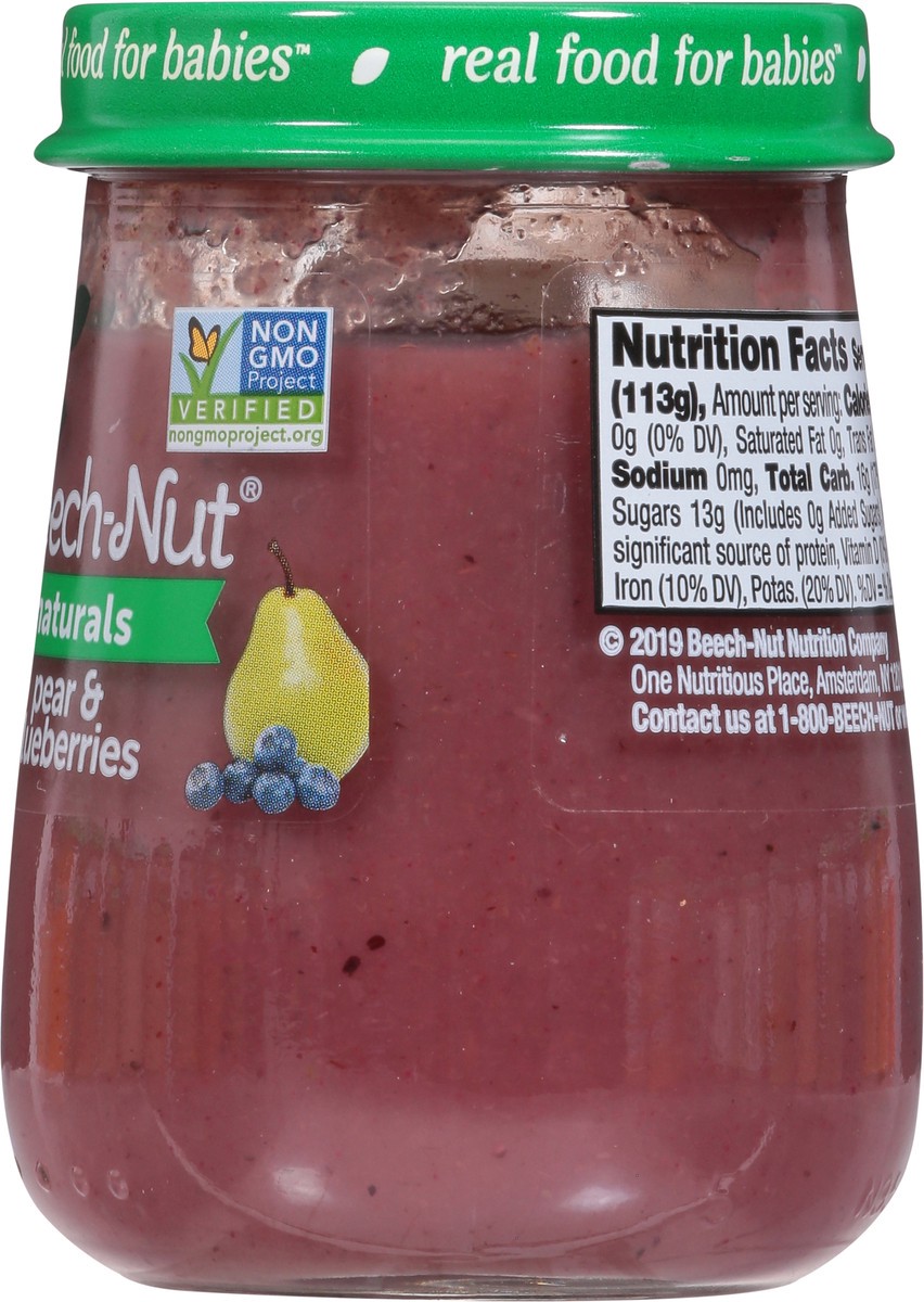 slide 4 of 13, Beech-Nut Naturals Stage 2 (6 Months+) Pear & Blueberries 4 oz, 4 oz