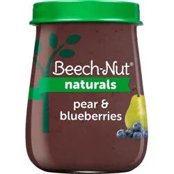 Beech-Nut Naturals Stage 2 (6+ months) Pear & Blueberries 4 oz