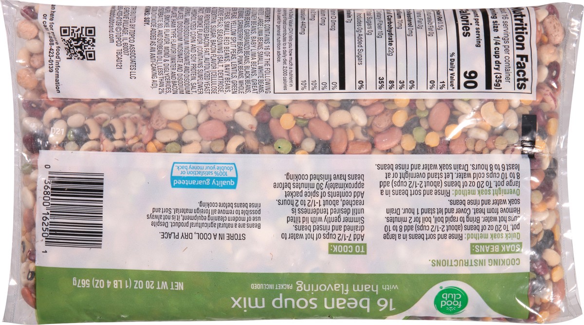 slide 4 of 9, Food Club 16 Bean Soup Mix 20 oz, 20 oz