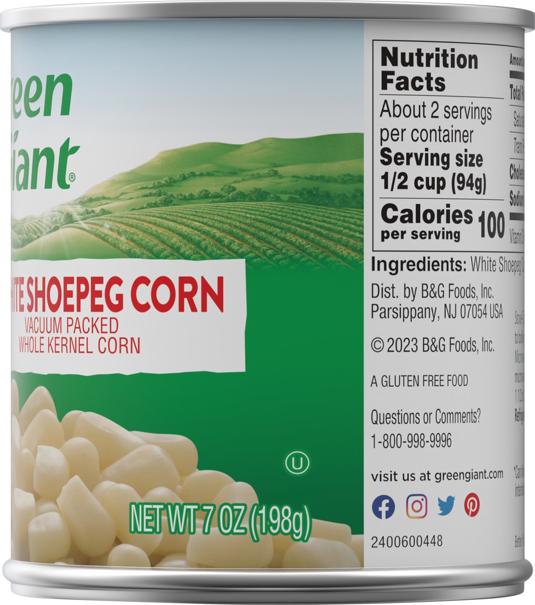 slide 8 of 9, Green Giant White Shoepeg Corn 7 oz, 7 oz