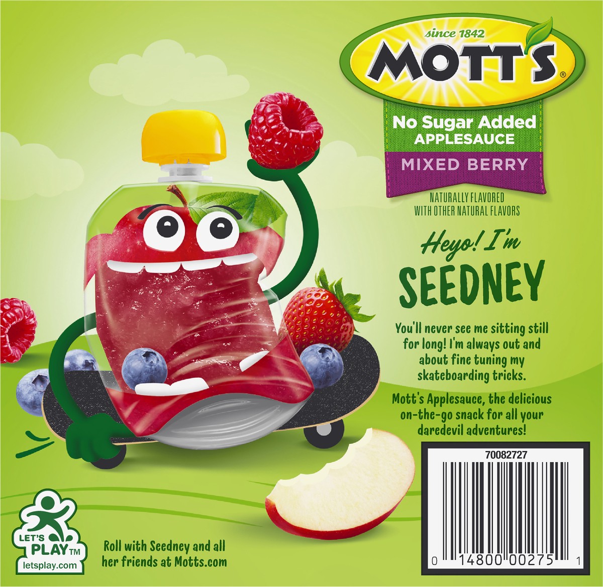 slide 11 of 12, Mott's Mixed Berry Applesauce 4 - 3.2 oz Pouches, 4 ct
