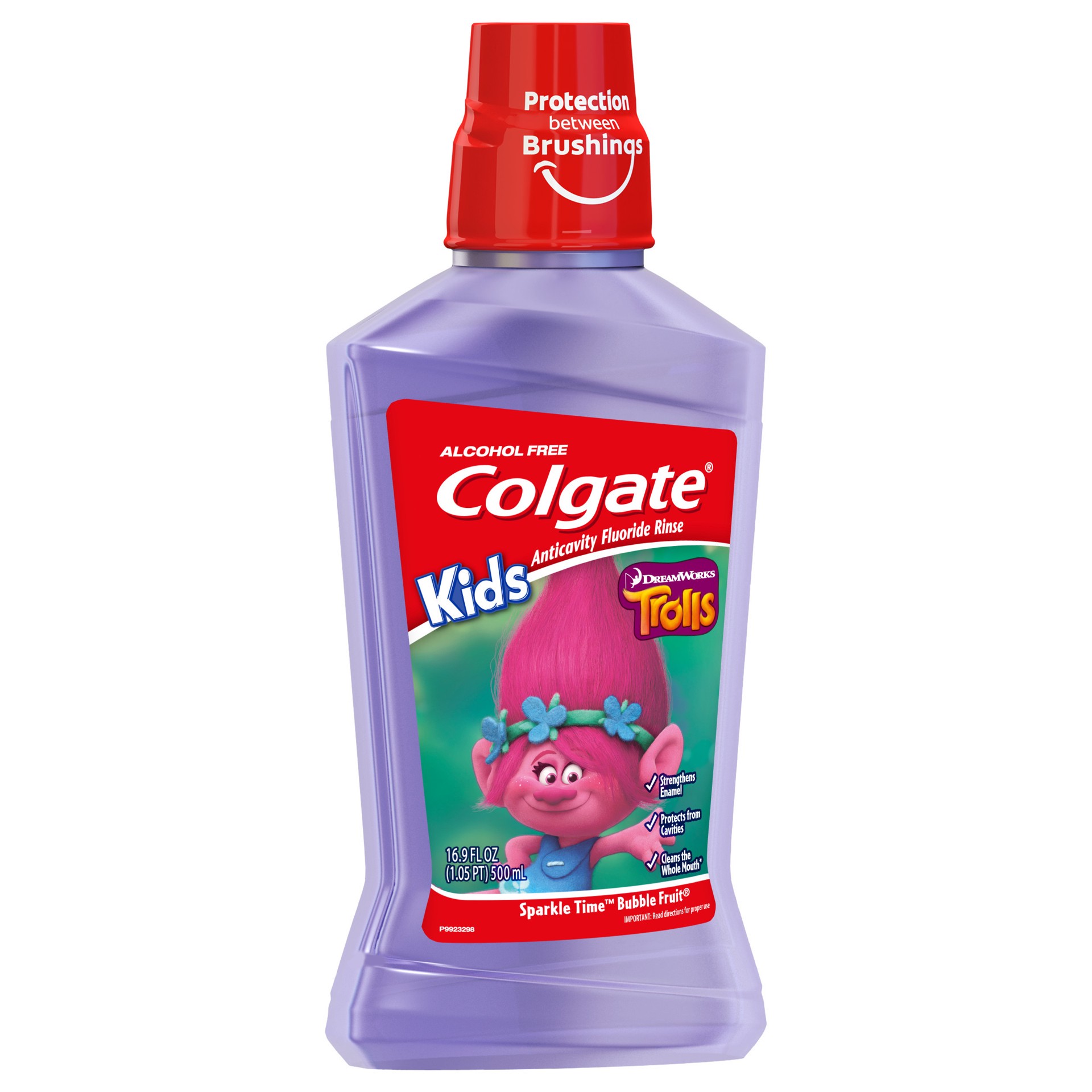 slide 1 of 12, Colgate Kids Anticavity Mouthwash, Trolls, Bubble Fruit - 500 mL, 16.9 fl.oz. (6 Pack), 16.9 fl oz