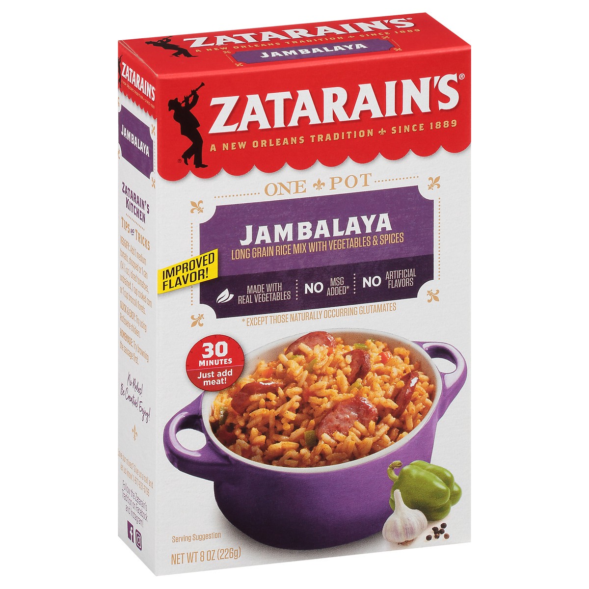 slide 8 of 9, Zatarain's Jambalaya Rice, 8 oz