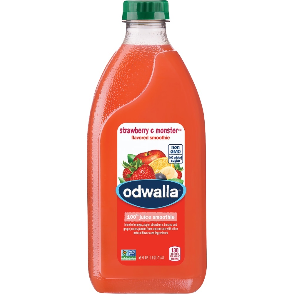 slide 1 of 1, Odwalla Strawberry C Monster Fruit Smoothie Blend Bottle, 59 fl oz