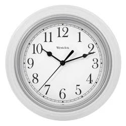 Westclox 9" White Wall Clock
