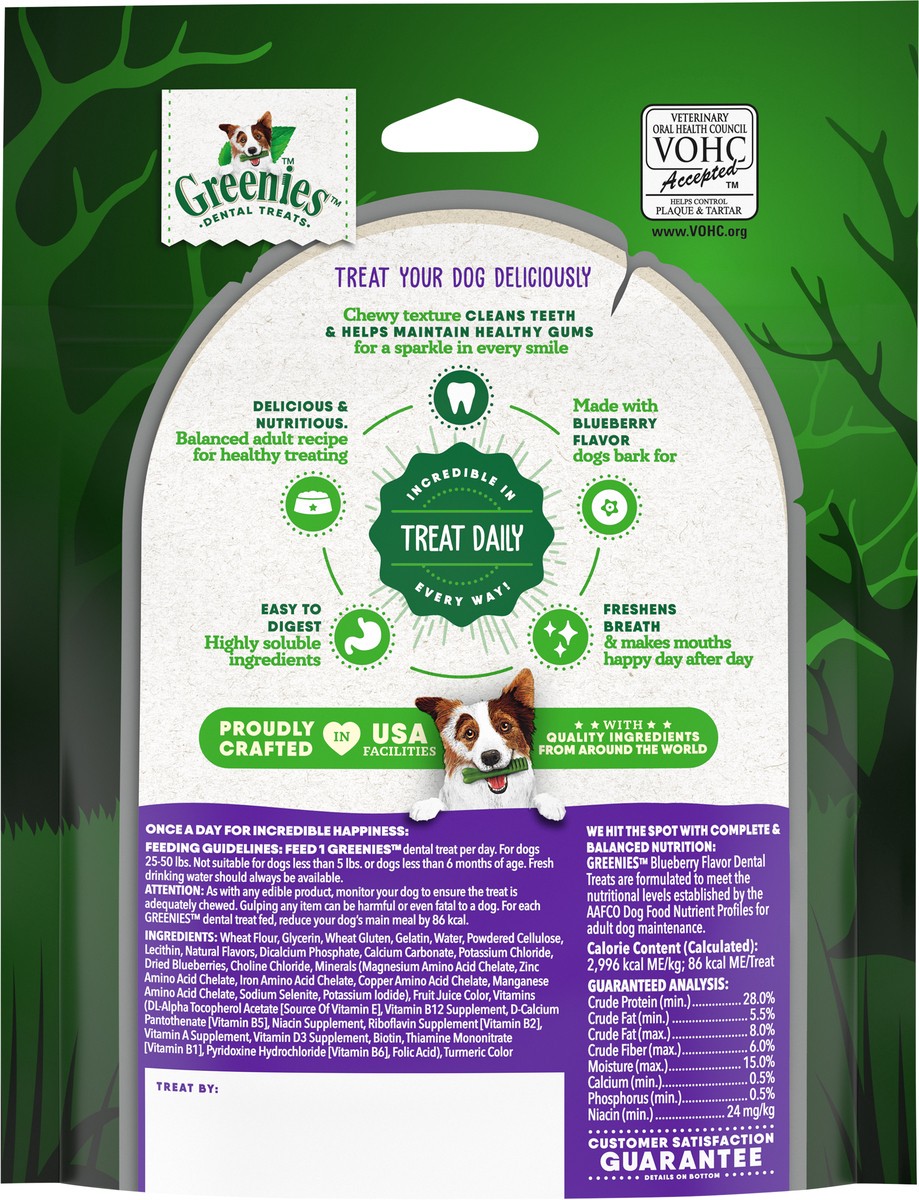 slide 5 of 15, Greenies Scaryberry Regular Blueberry Flavor Dental Treats 6 ea, 6 ct