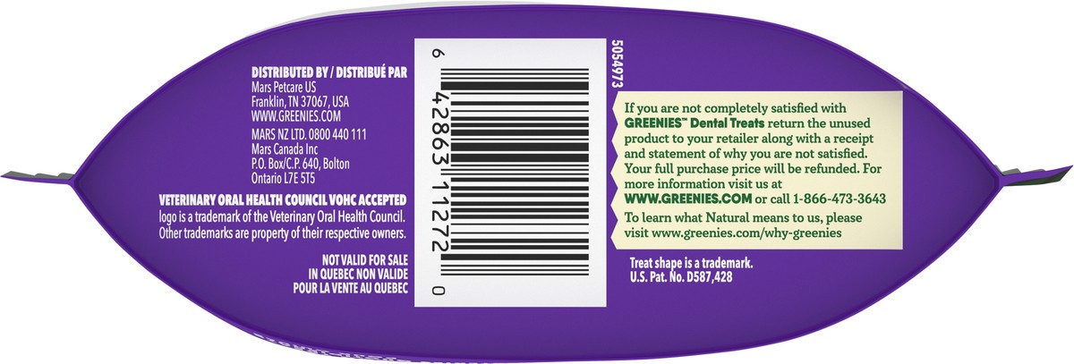 slide 10 of 15, Greenies Scaryberry Regular Blueberry Flavor Dental Treats 6 ea, 6 ct