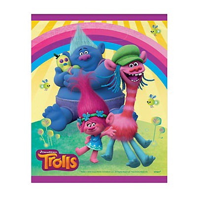 slide 1 of 1, Unique Industries Trolls Goodie Bags, 8 ct