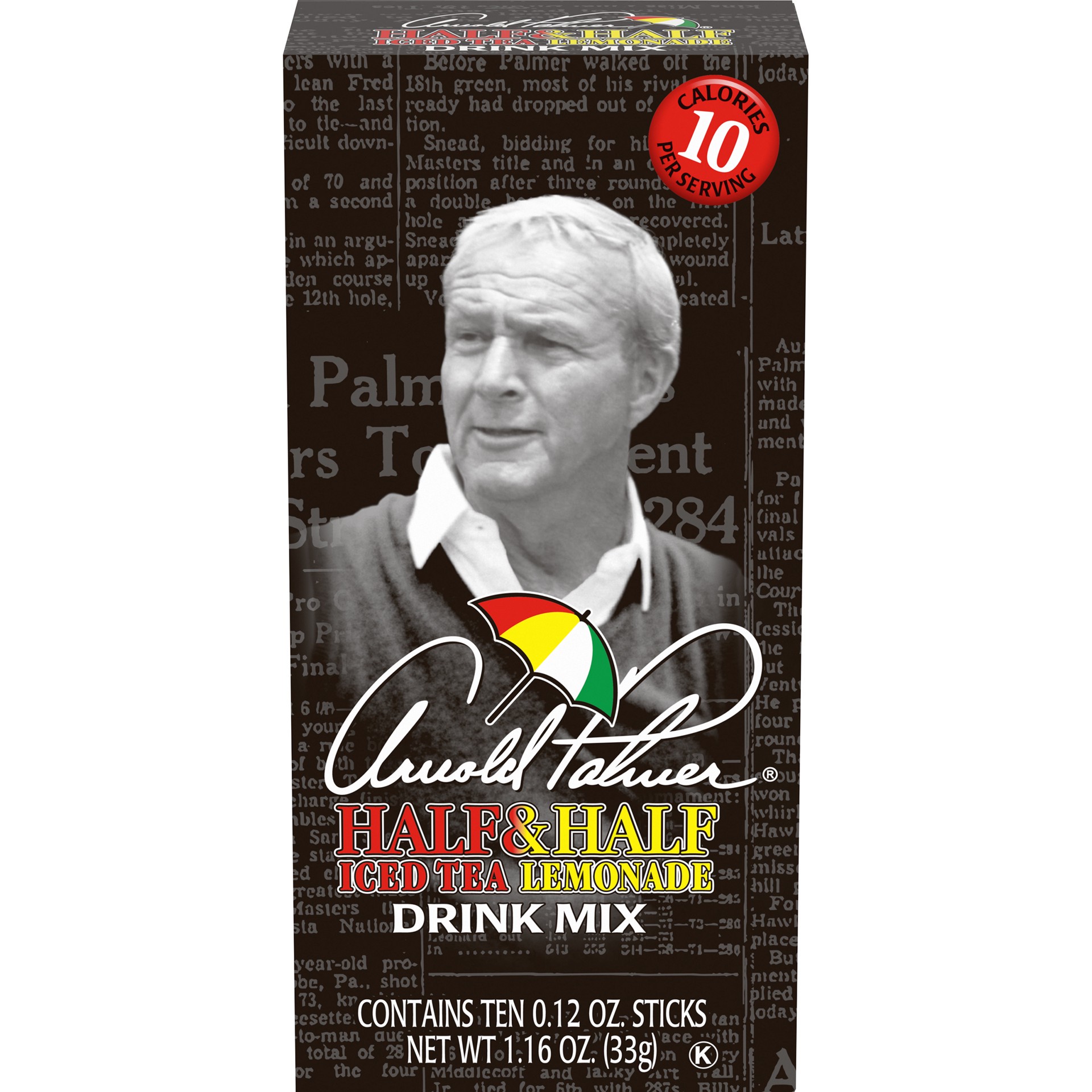 slide 1 of 15, AriZona Arnold Palmer Half & Half Iced Tea Lemonade Naturally Flavored Powdered Drink Mix, 10 ct On-The-Go Packets, 10 ct