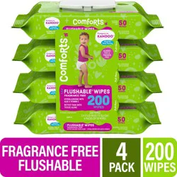 Comforts Fragrance Free Flushable Wipes