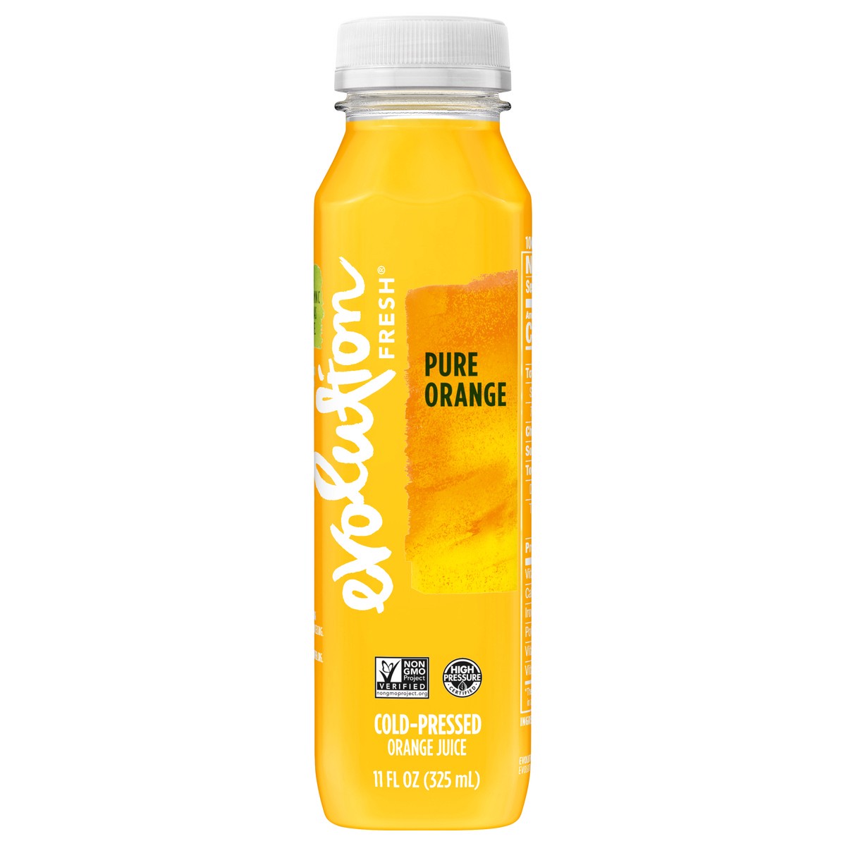 slide 2 of 9, Evolution Fresh Organic Pure Orange Cold Pressed Vegetable & Fruit Blend Juice - 11 oz., 11 fl oz