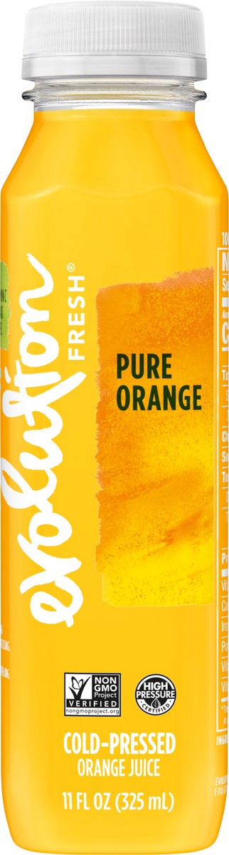 slide 5 of 9, Evolution Fresh Organic Pure Orange Cold Pressed Vegetable & Fruit Blend Juice - 11 oz., 11 fl oz