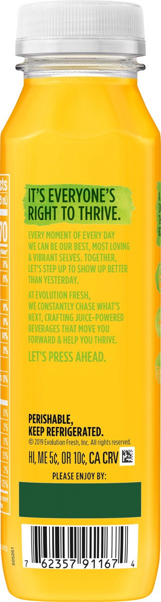 slide 6 of 9, Evolution Fresh Organic Pure Orange Cold Pressed Vegetable & Fruit Blend Juice - 11 oz., 11 fl oz