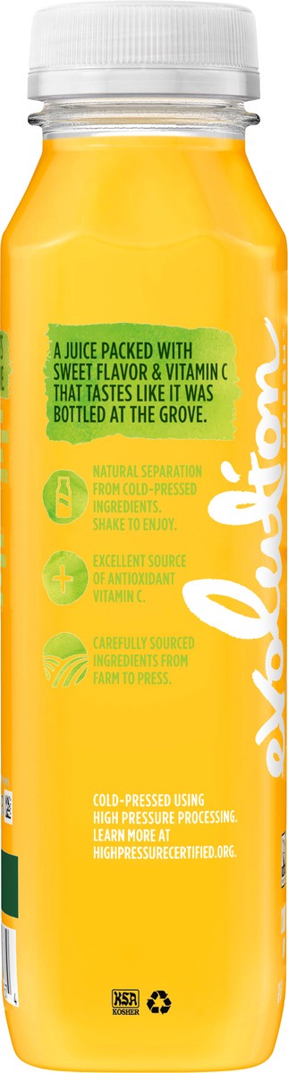 slide 7 of 9, Evolution Fresh Organic Pure Orange Cold Pressed Vegetable & Fruit Blend Juice - 11 oz., 11 fl oz