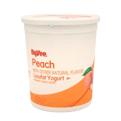 Hy-vee Peach Lowfat Yogurt