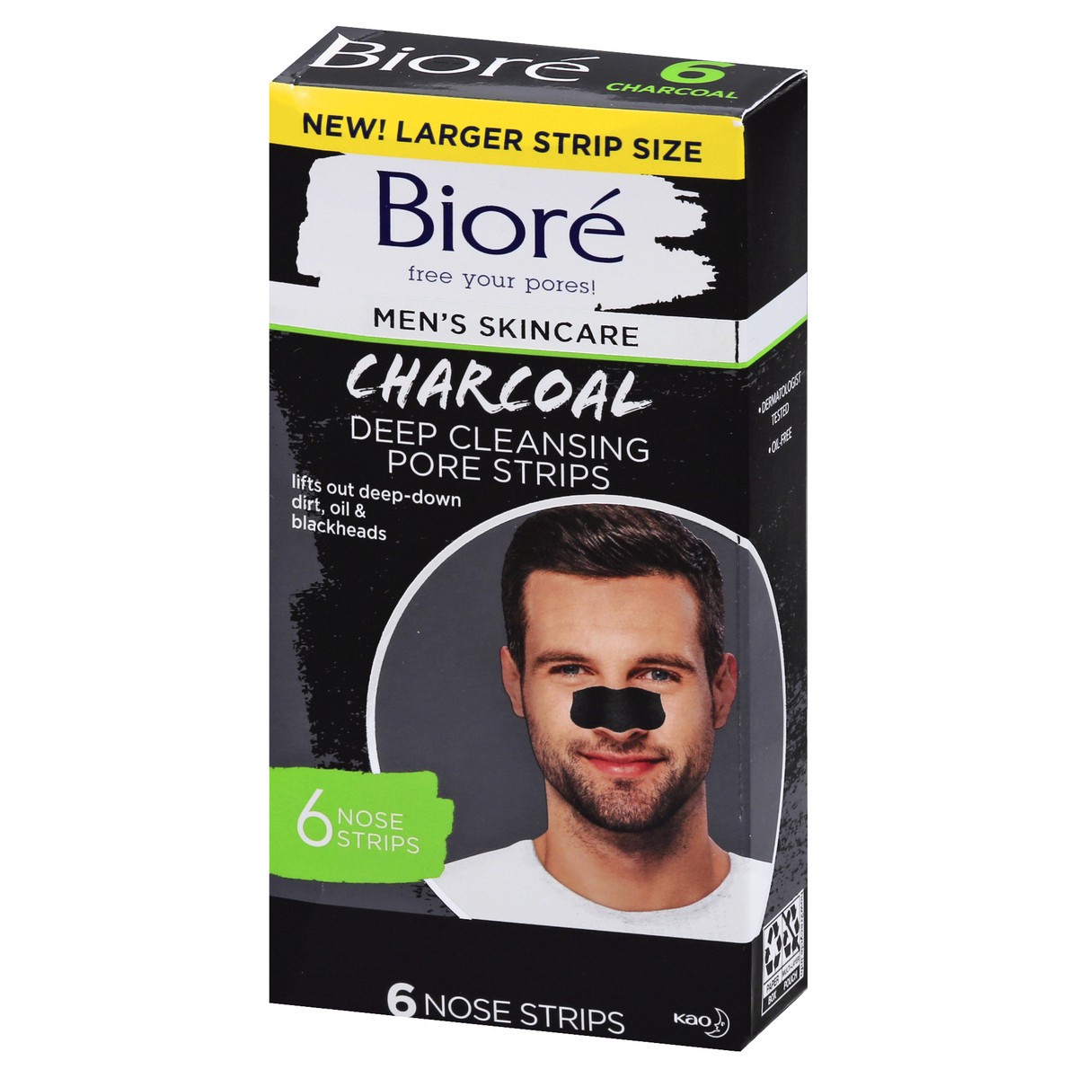 slide 2 of 11, Biore Mens Mens Cleansing Pore Strips, 6 ct