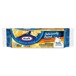 Kraft Deliciously Paired Cheddar & Monterey Jack Marbled Cheese, 8 oz Block
