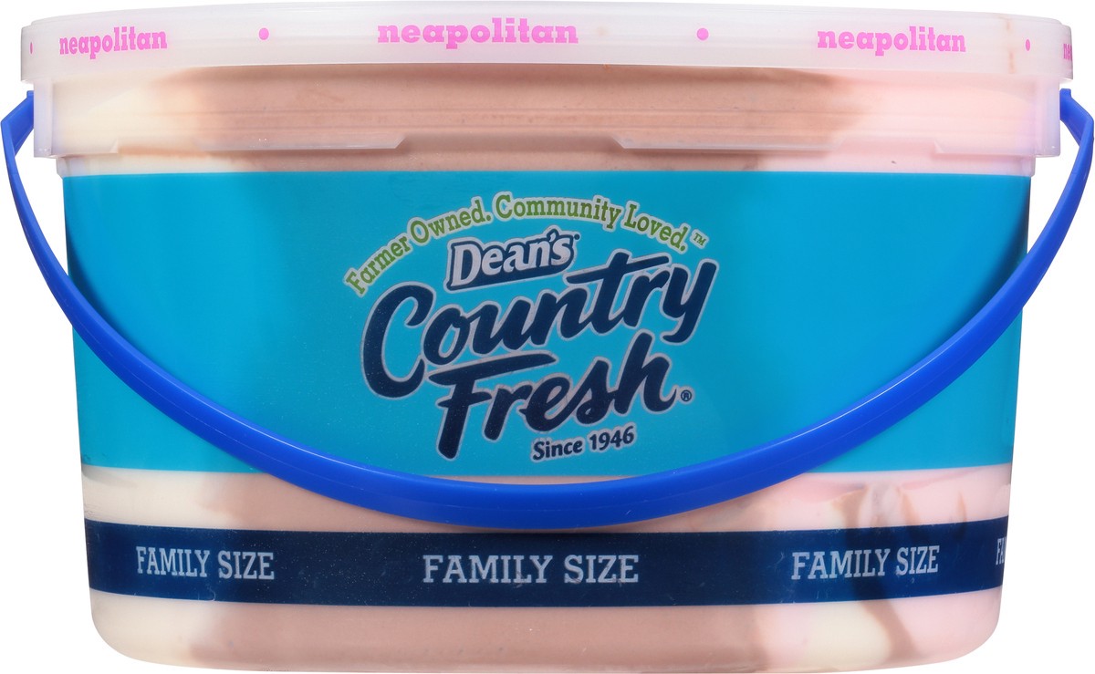 slide 13 of 14, Country Fresh Reduced Fat Neapolitan Ice Cream Family Size 4 qt, 4 qt