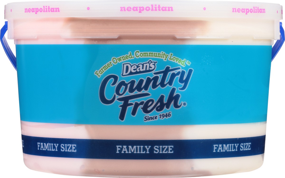 slide 7 of 14, Country Fresh Reduced Fat Neapolitan Ice Cream Family Size 4 qt, 4 qt