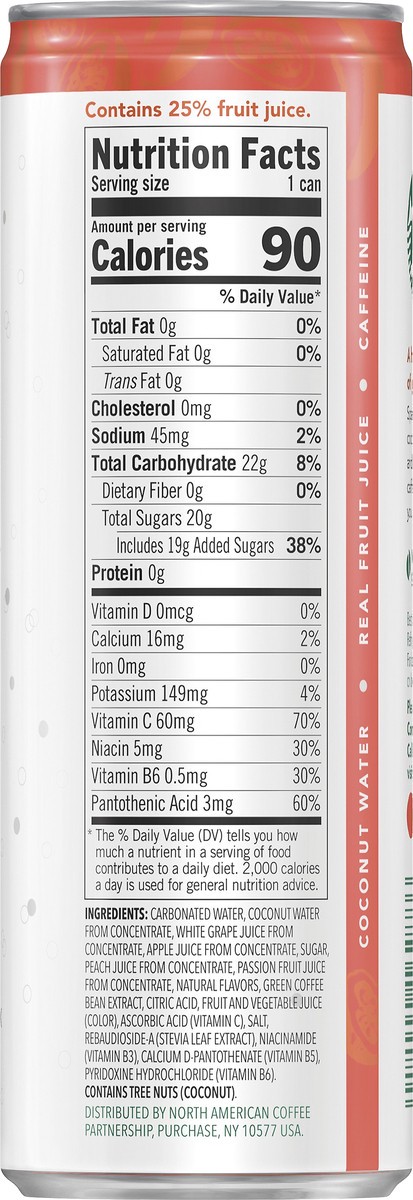 slide 6 of 6, Starbucks Refreshers Peach Passion Fruit Sparkling Juice Blend - 12 oz, 12 oz