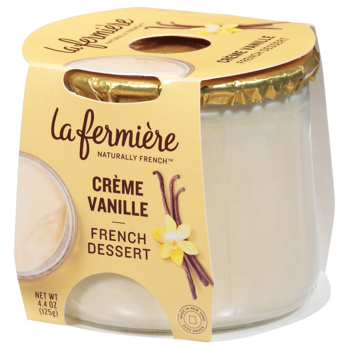 slide 3 of 9, La Fermière Pot De Crème Vanilla, 4.4 oz