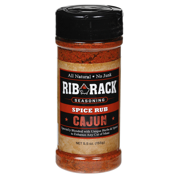 slide 1 of 1, Rib Rack Seasoning Spice Rub, Cajun, 5.5 oz