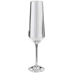 Kitchen & Table by H-E-B Bohemian Crystal Tall Champagne Flute Glasses