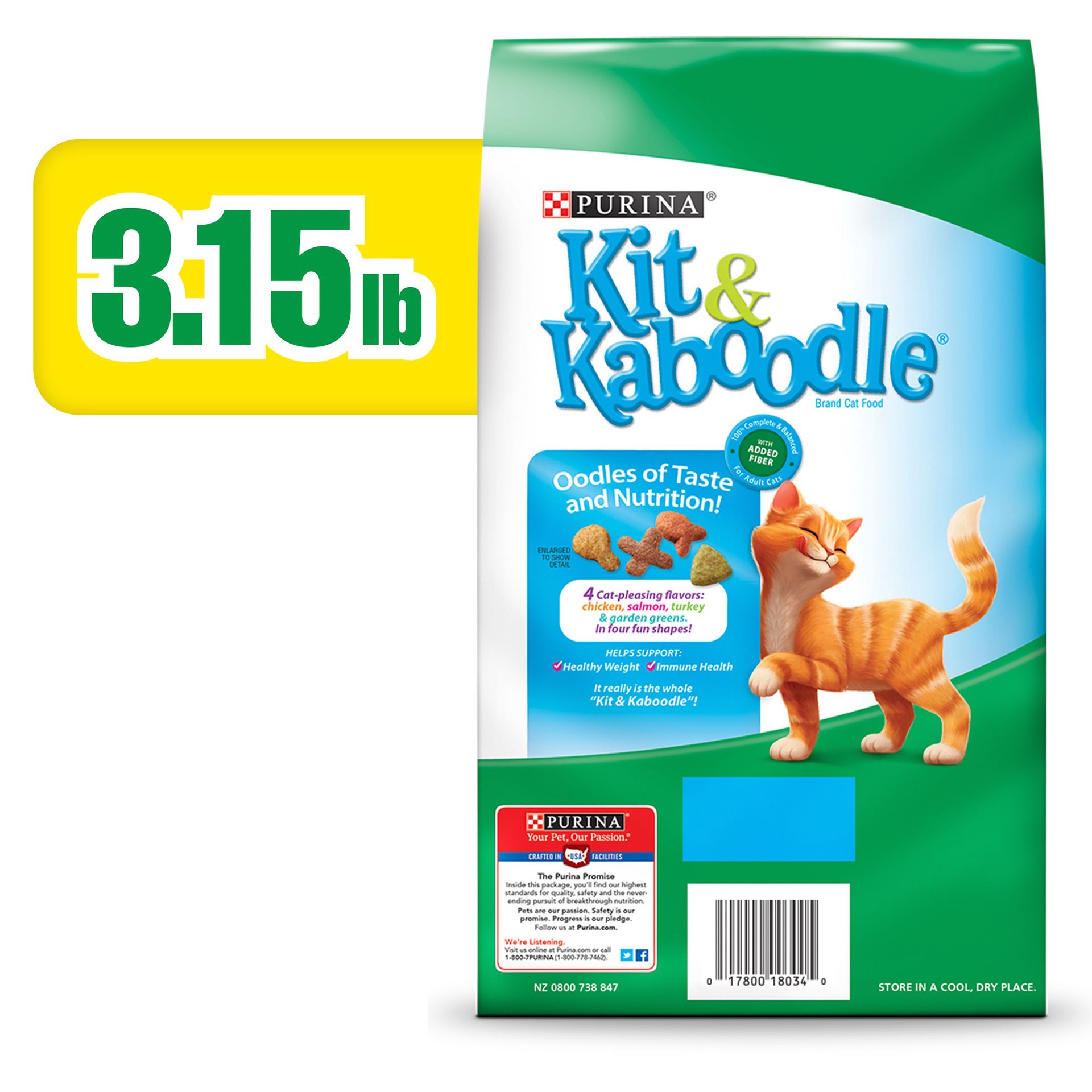 slide 6 of 8, Kit & Kaboodle Purina Kit & Kaboodle Indoor Dry Cat Food, Indoor, 3.15 lb