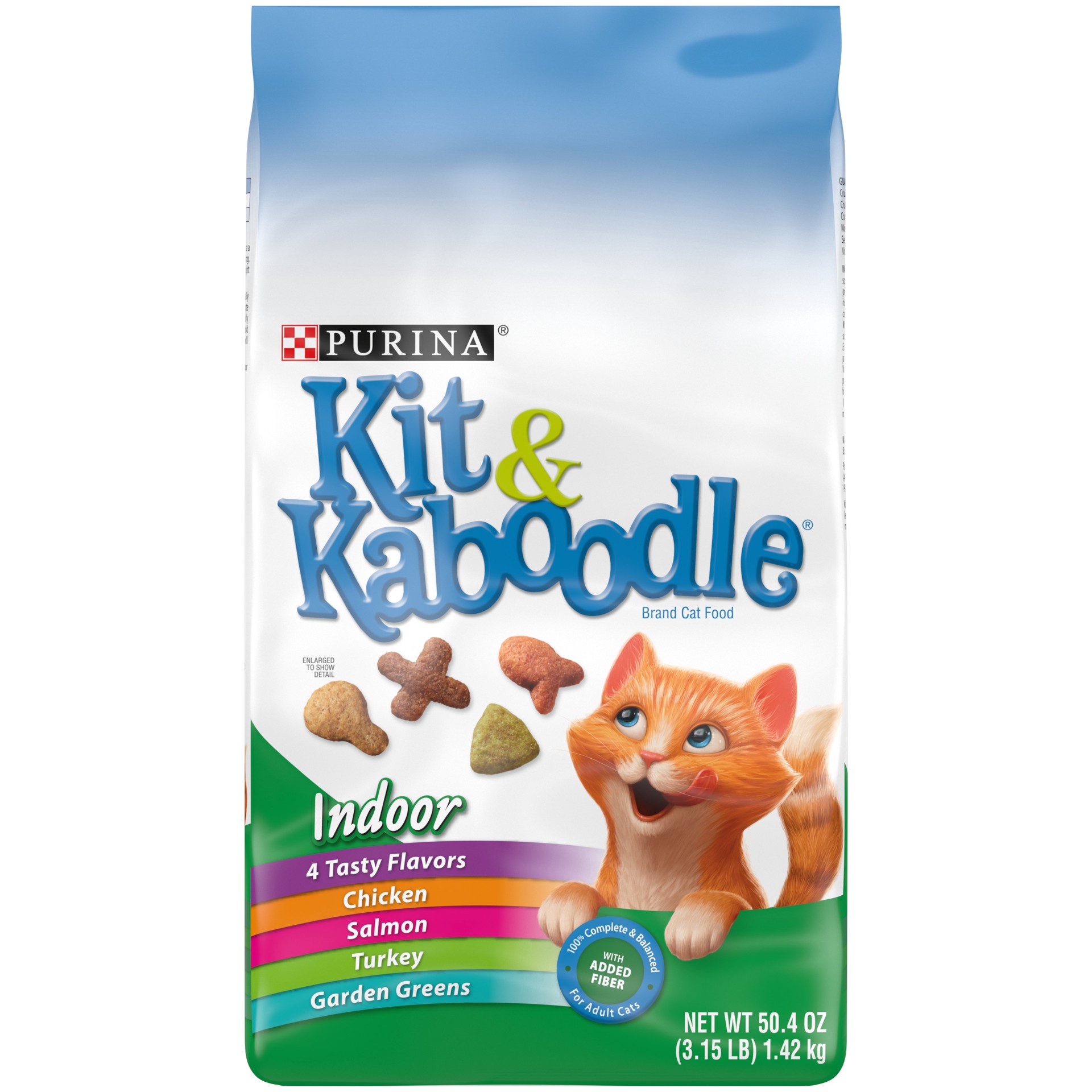 slide 1 of 8, Kit & Kaboodle Purina Kit & Kaboodle Indoor Dry Cat Food, Indoor, 3.15 lb