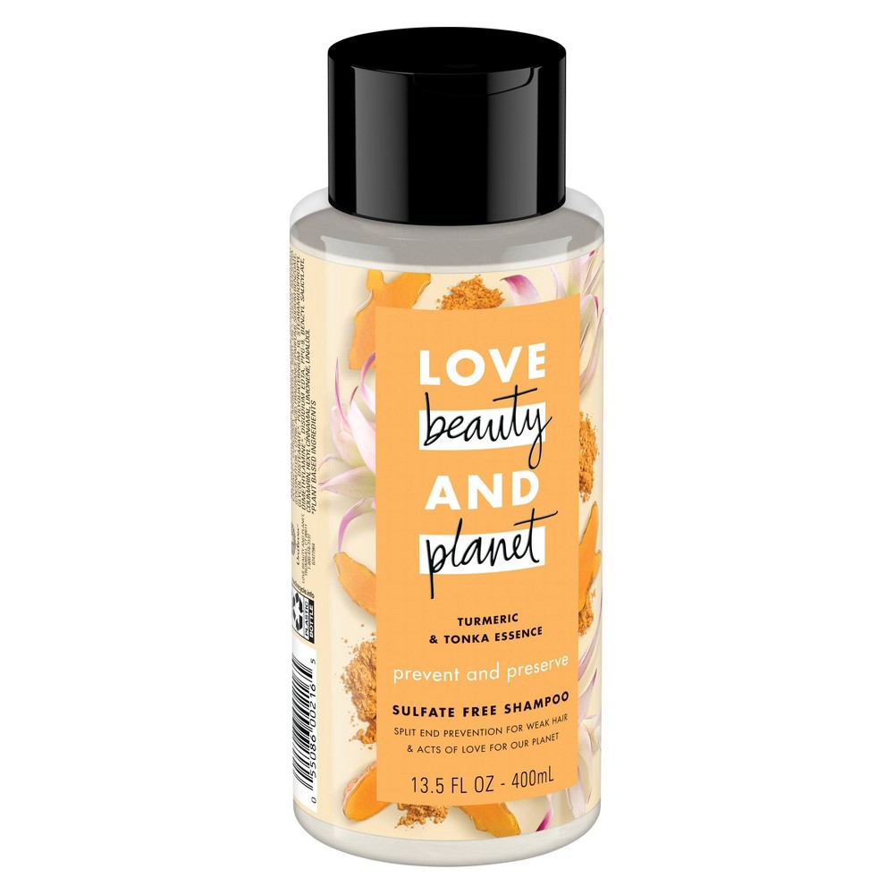 slide 7 of 7, Love Beauty and Planet 100% Biodegradable Shampoo Turmeric & Tonka Essence, 13.5 oz, 13.5 oz