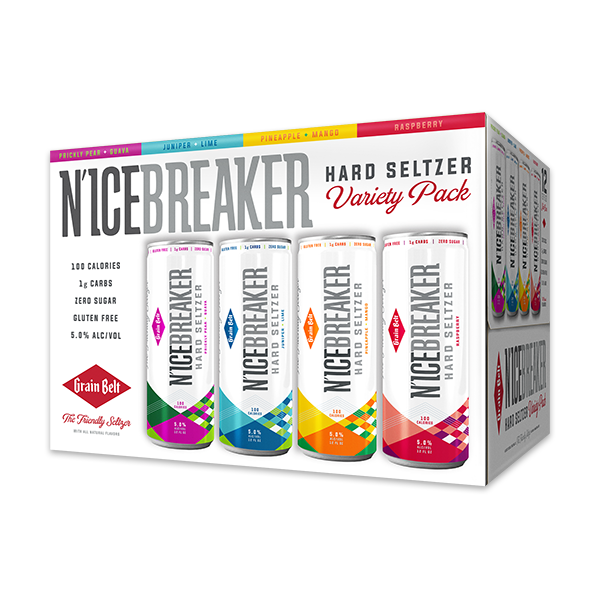 slide 1 of 1, Grain Belt N'Icebreaker Hard Seltzer Variety Pack, 12 ct; 12 oz