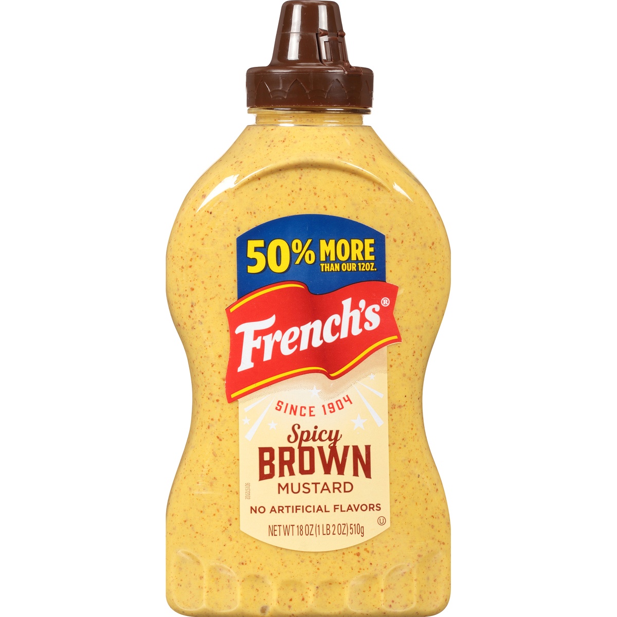 slide 9 of 11, French's Spicy Brown Mustard Squeeze Bottle, 18 oz