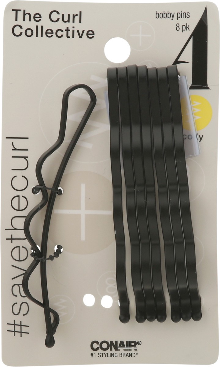 slide 9 of 10, Conair The Curl Collective Coily Bobby Pins 8 ea, 8 ct