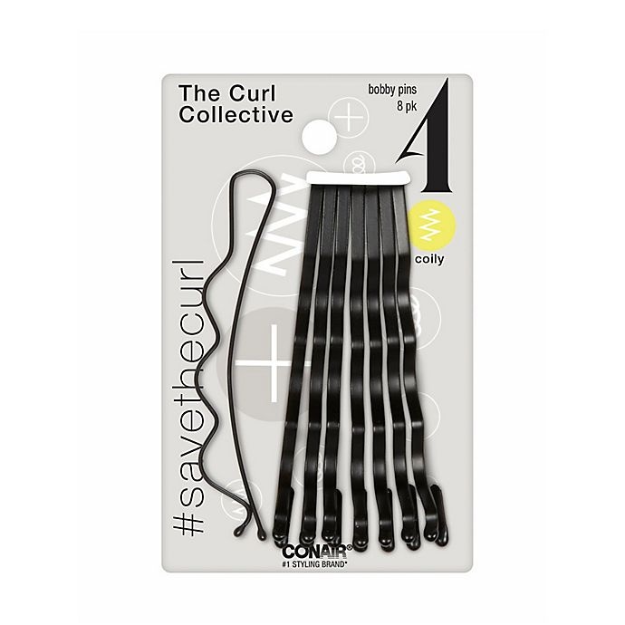 Conair The Curl Collective Coily Bobby Pins Black 8 ct | Shipt