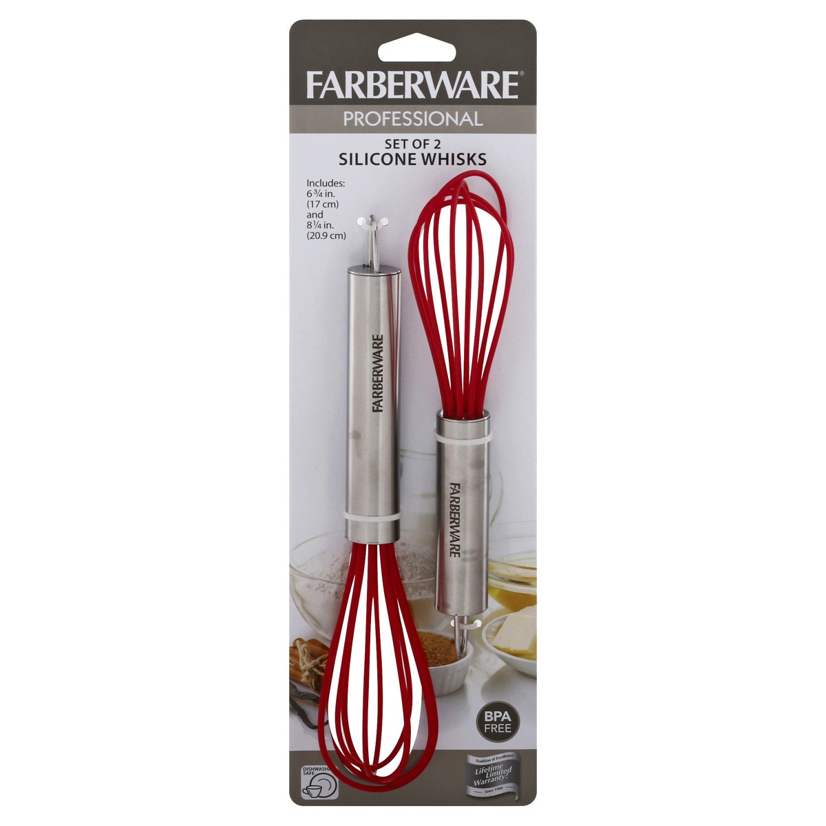 slide 5 of 11, Farberware Professional Set of 2 Silicone Whisks 2 ea, 2 ct