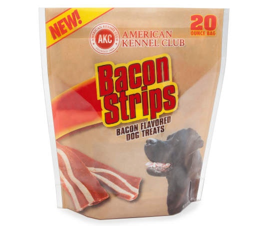 slide 1 of 1, AKC Bacon Flavored Dog Treats, 20-Count, 20-count, 1 ct