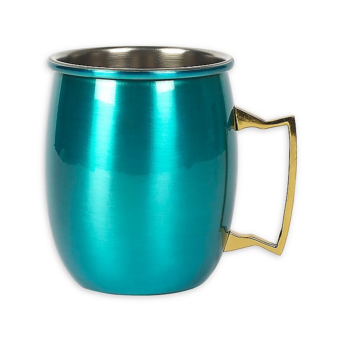 slide 1 of 1, Denmark Artisanal Moscow Mule Mug - Teal, 1 ct