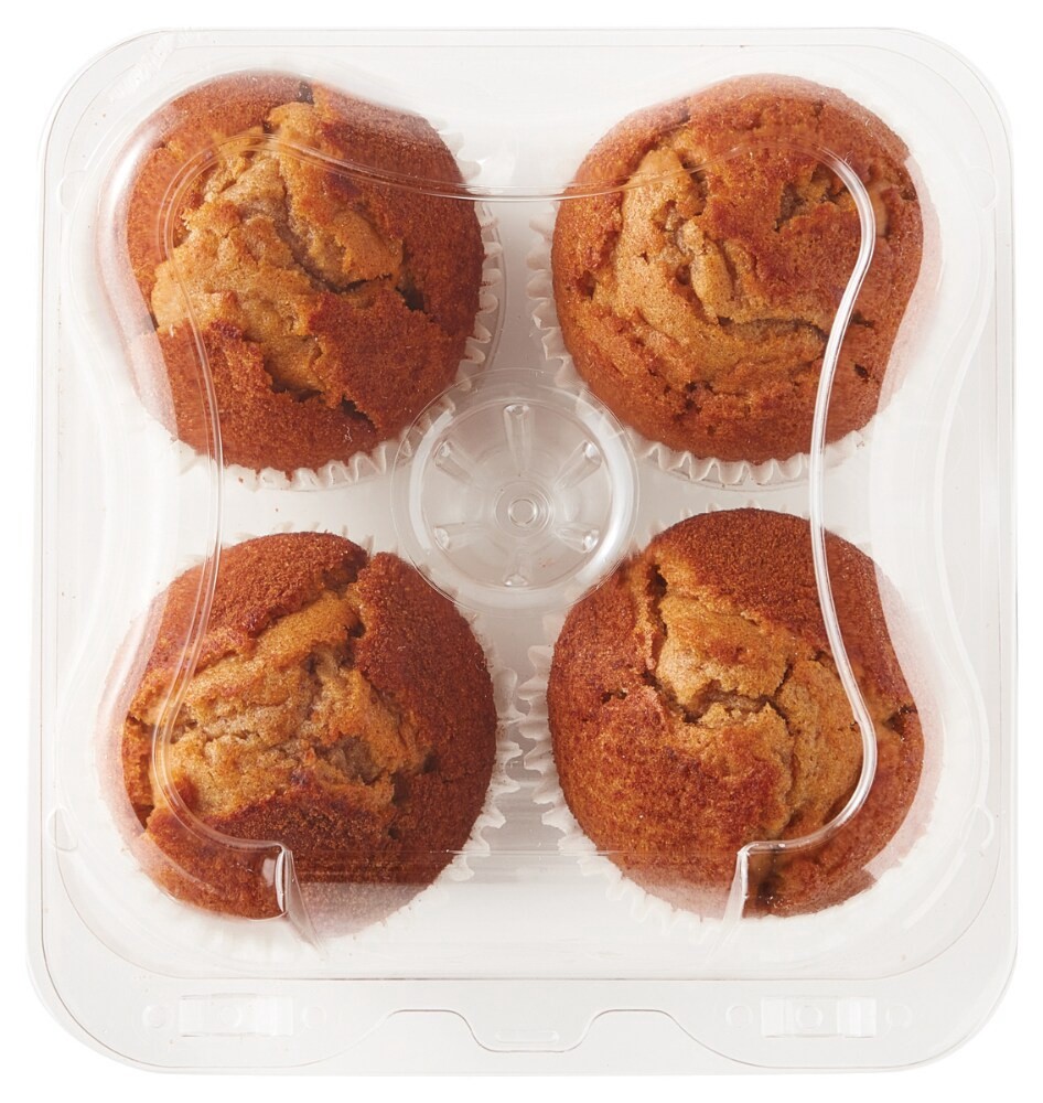 slide 2 of 2, Bakery Fresh Goodness Pumpkin Snickerdoodle Muffins, 4 ct; 15 oz