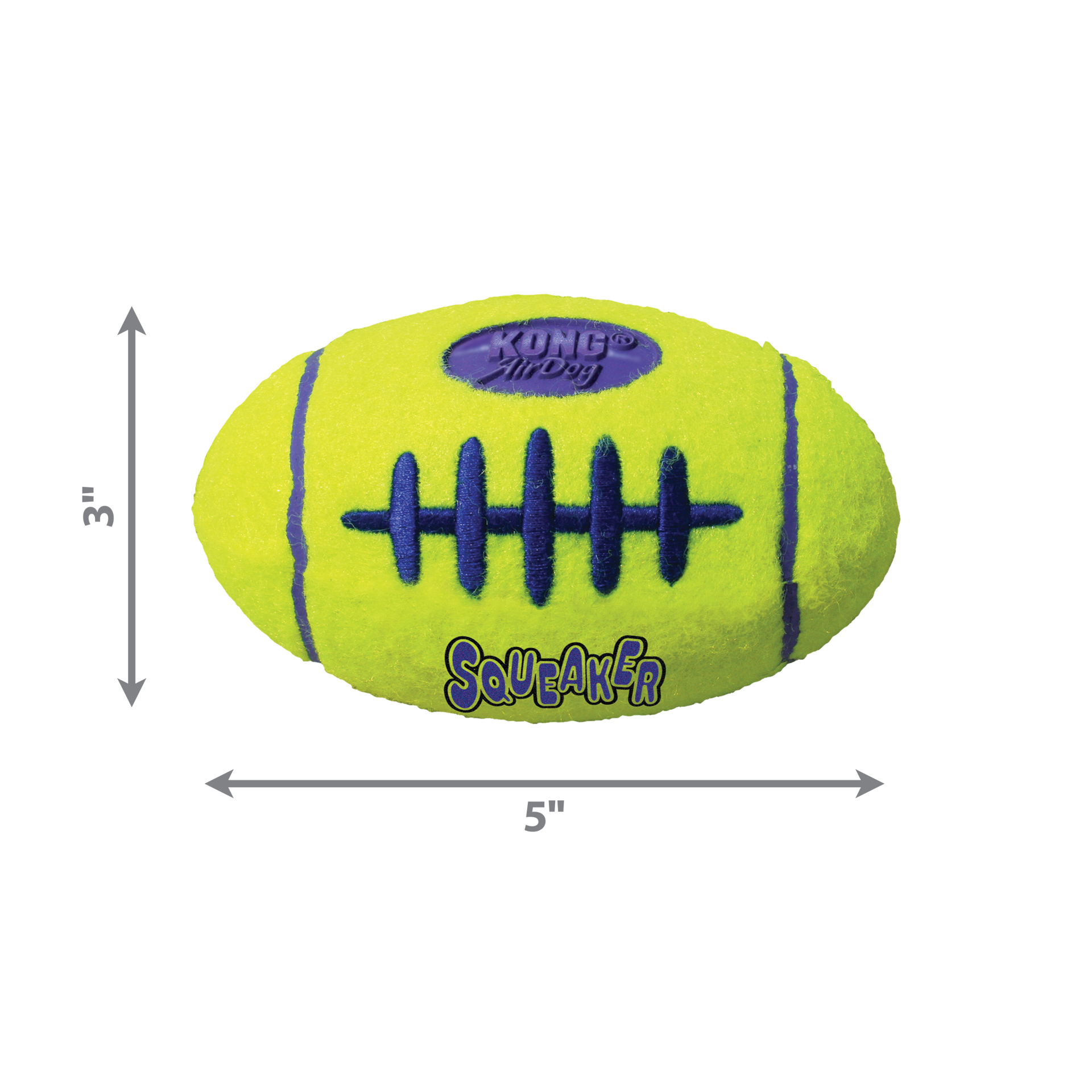 slide 4 of 4, KONG Air KONG Squeaker Football, MED