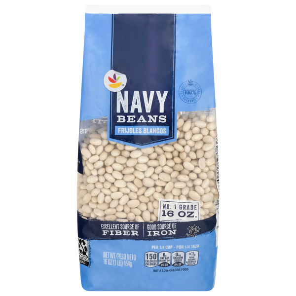 slide 1 of 1, Giant Dried Navy Beans, 16 oz