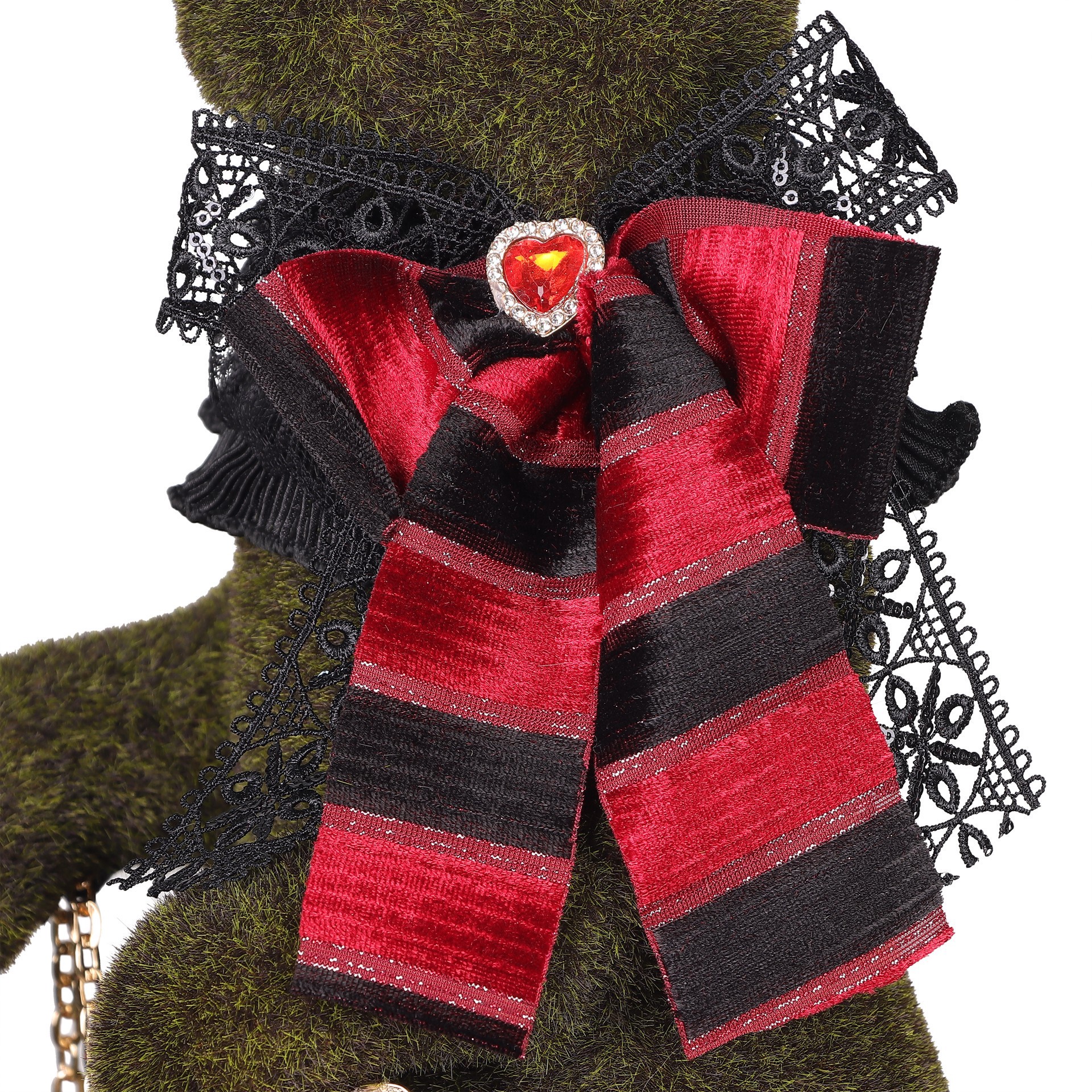 slide 6 of 10, 18" Faux Grass Tabletop Bunny With Scarf & Pocket Watch By Ashland, 18 in